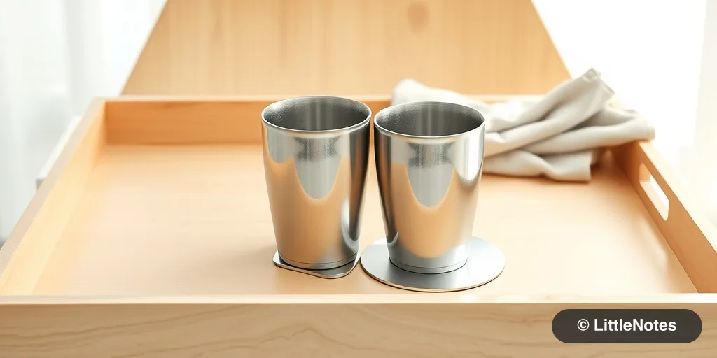 Use small steel cups for beginners