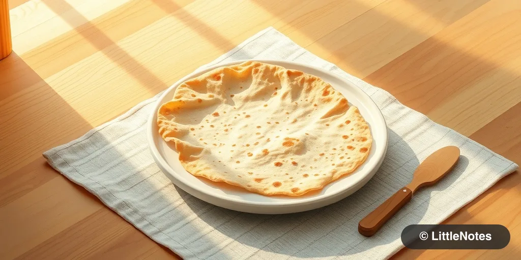 Introduce roti in simple strips