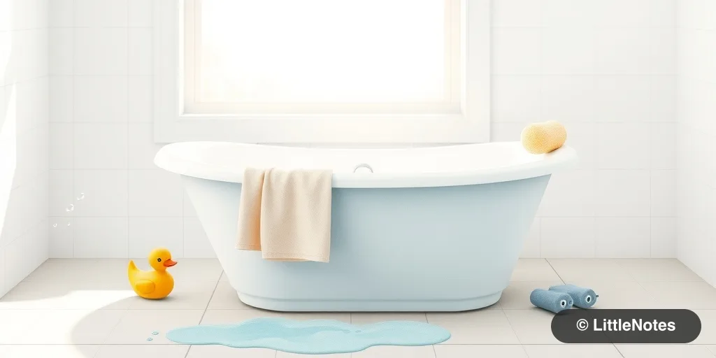 Illustration for Finding the Perfect Bathtub for Your Growing Baby