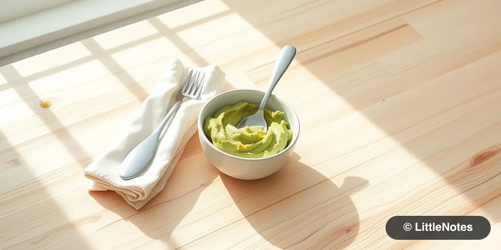 Model spoon usage for toddlers