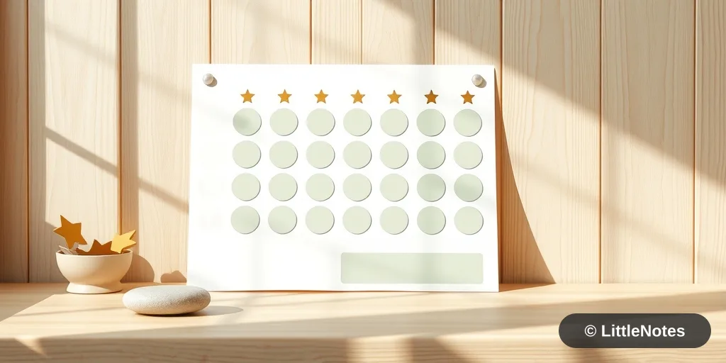 Illustration for Reward Charts for Toddlers: When They Help and When They Backfire