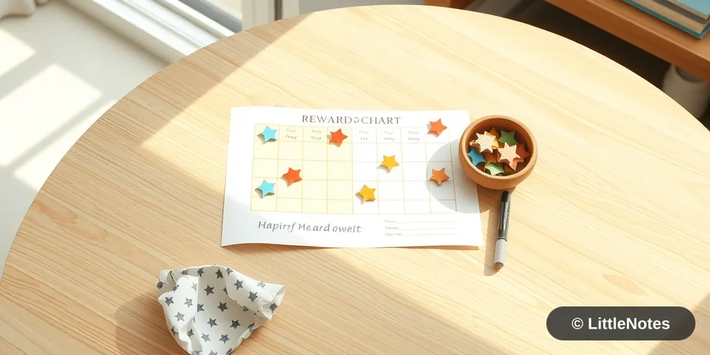 Illustration for Reward Charts for Toddlers: When They Help and When They Backfire