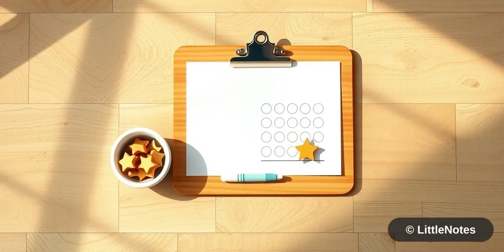 Illustration for Reward Charts for Toddlers: When They Help and When They Backfire