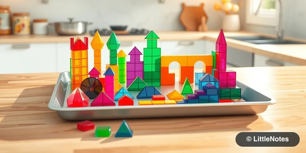 Illustration for Creative Ways to Use Magnetic Tiles