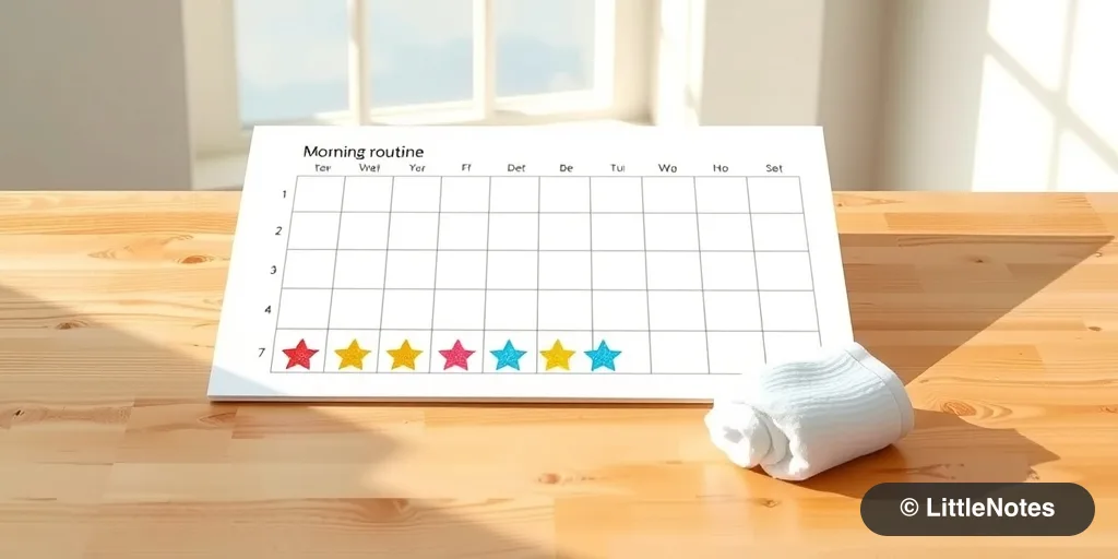 Use sticker charts for habit changes