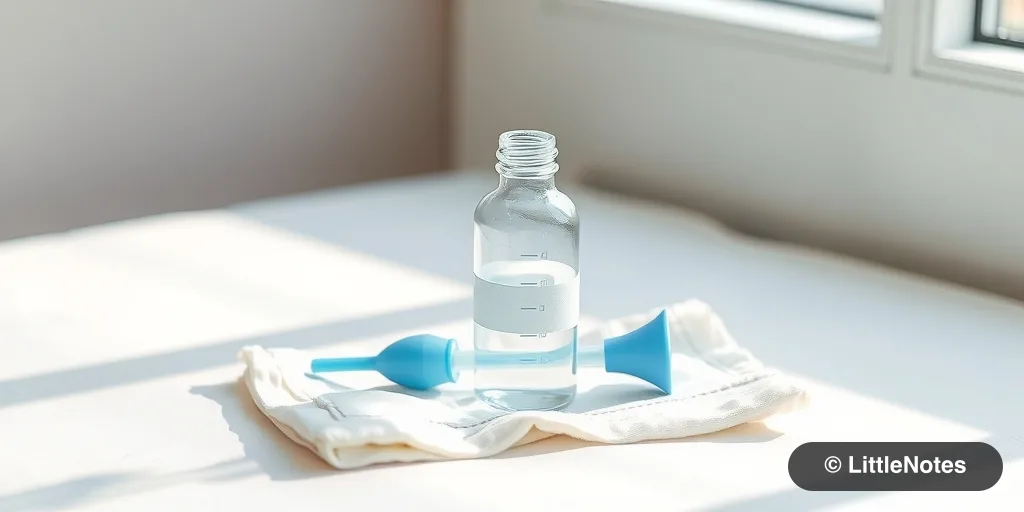 Relief for baby's blocked or runny nose