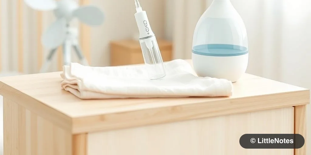 Safely clearing a baby's blocked nose