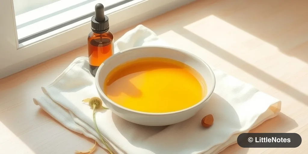 Use natural oil for baby massages
