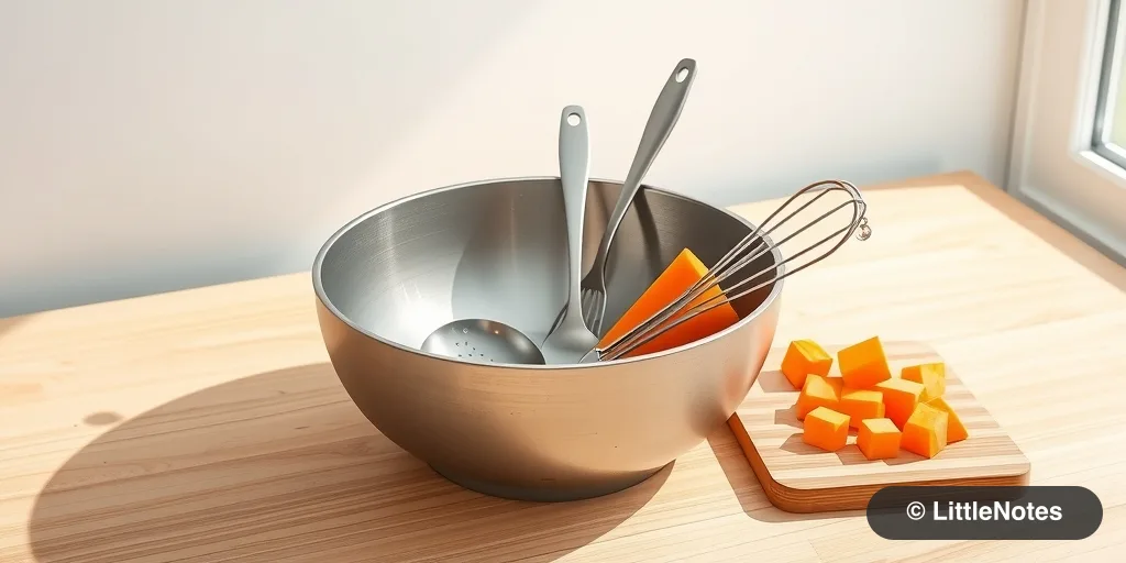 What kind of cooking utensils are safest for baby food?