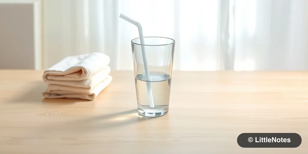 Use curved straws for easier drinking