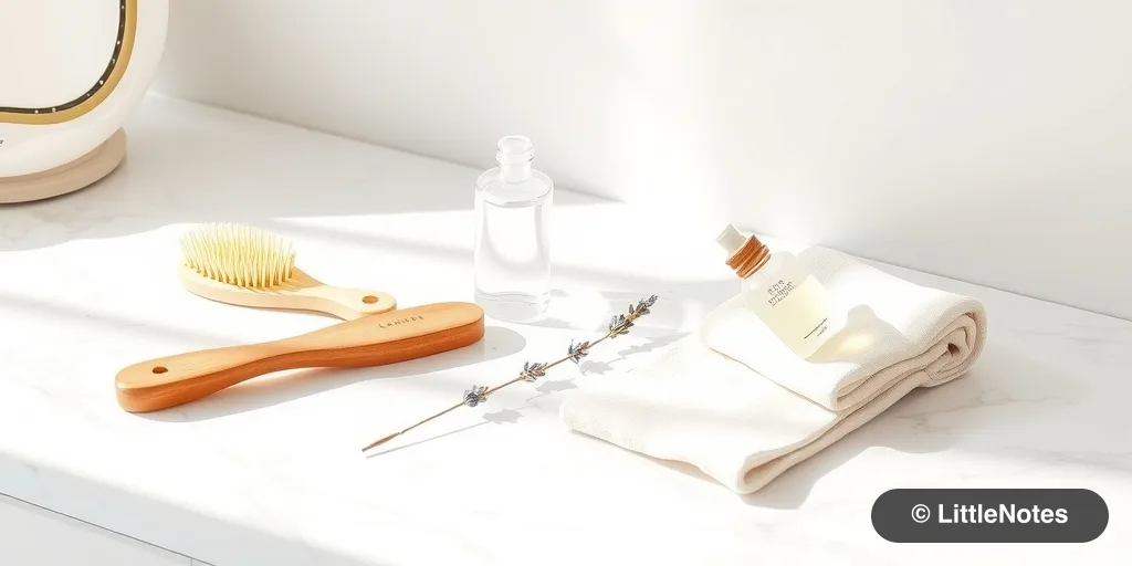 Illustration for Hair Care and Styling While Breastfeeding: What’s Safe?