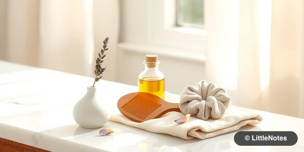 Illustration for Hair Care and Styling While Breastfeeding: What’s Safe?