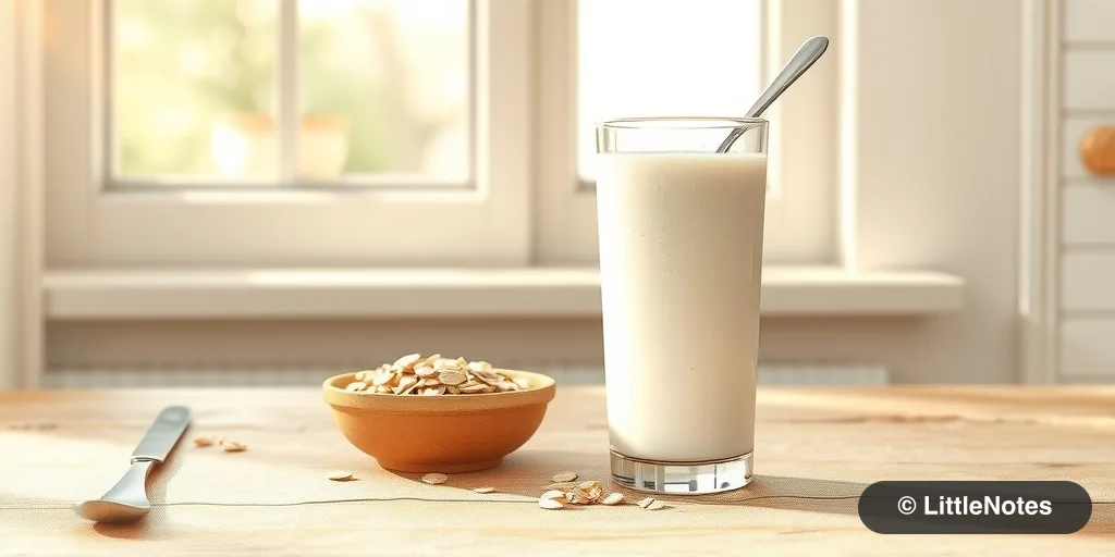 Add oats to improve milk taste