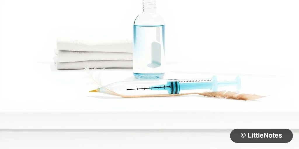 Use saline drops for infant colds