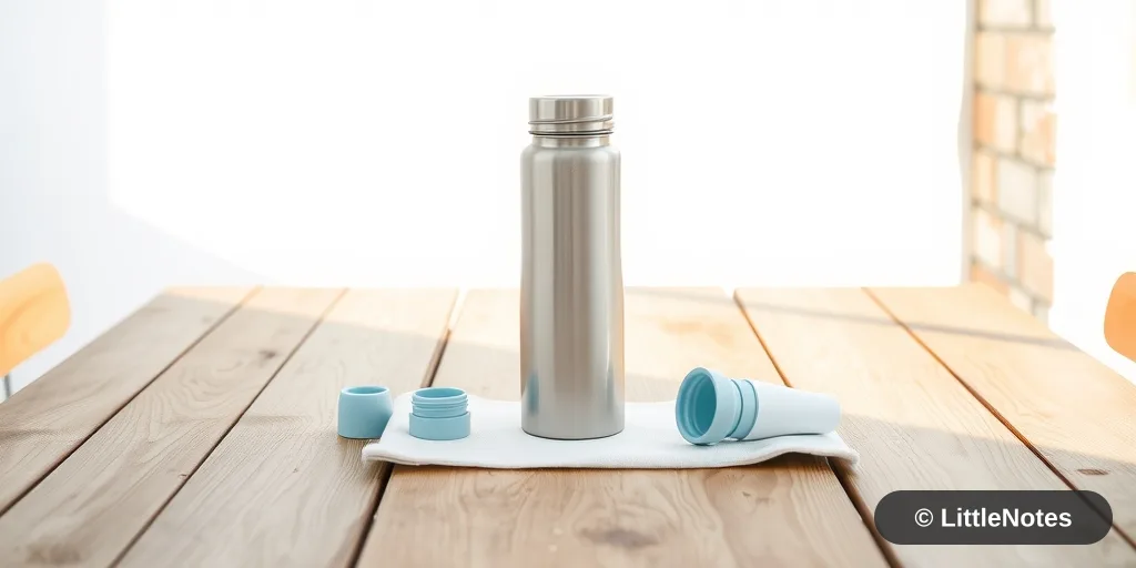 Illustration for Selecting a Durable Water Bottle for Your Toddler: Features for School and Home