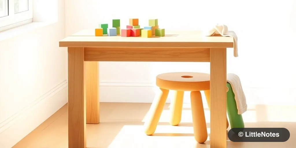 Illustration for Choosing Toddler Furniture: Wood vs. Plastic Tables and Chairs