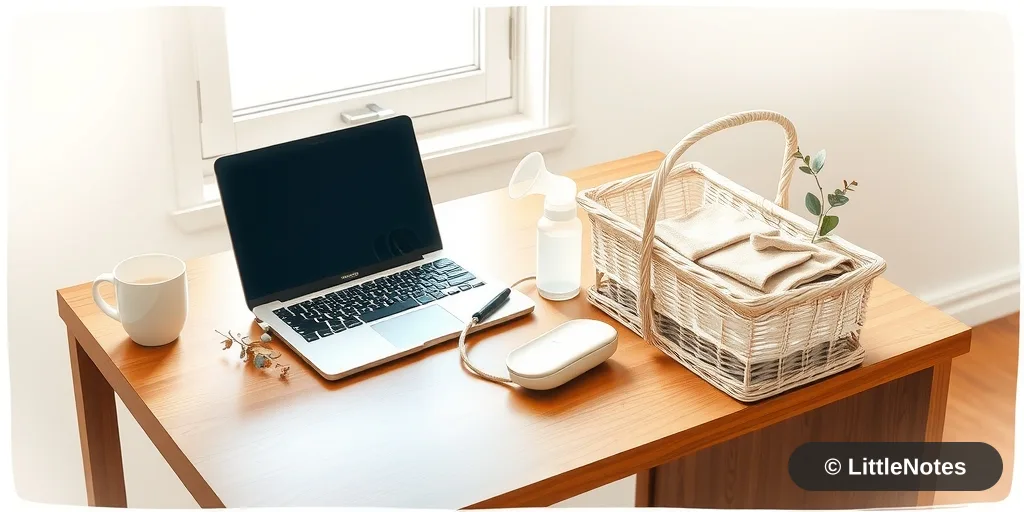 Illustration for Finding Balance: Returning to Work While Breastfeeding