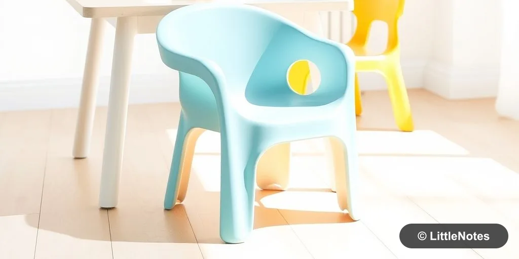 Choose plastic chairs for toddler tables