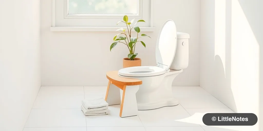 Helping a toddler poop in the potty