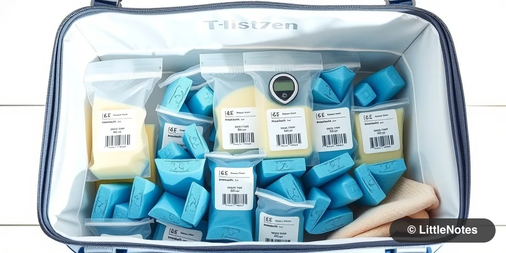 Illustration for Transporting Frozen Breast Milk: Tips for Success