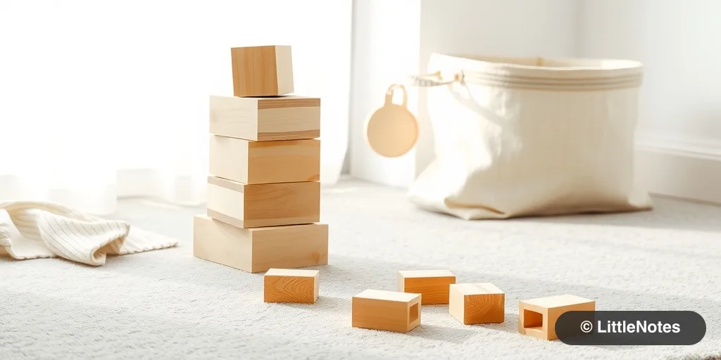 When can my baby start using wooden blocks?
