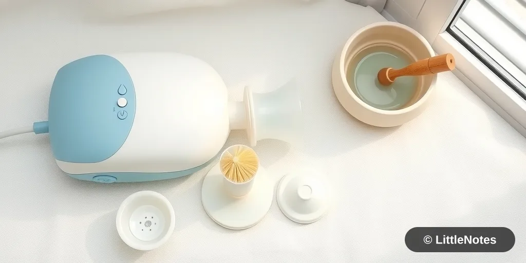 Illustration for Breast Pump Maintenance: Keeping Your Supply Strong and Your Gear Hygienic