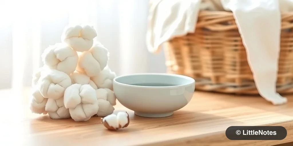Use cotton and water for cleaning