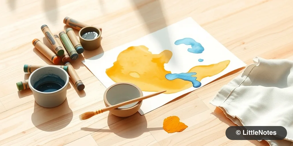 Illustration for Safe Play: Choosing Non-Toxic Art Supplies for Your Toddler