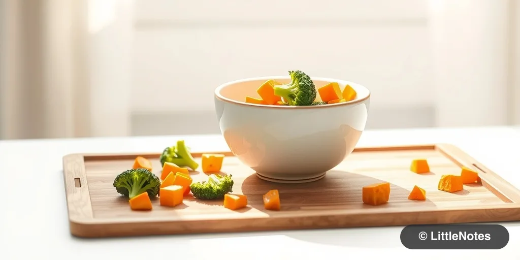 Encourage sensory exploration during meals