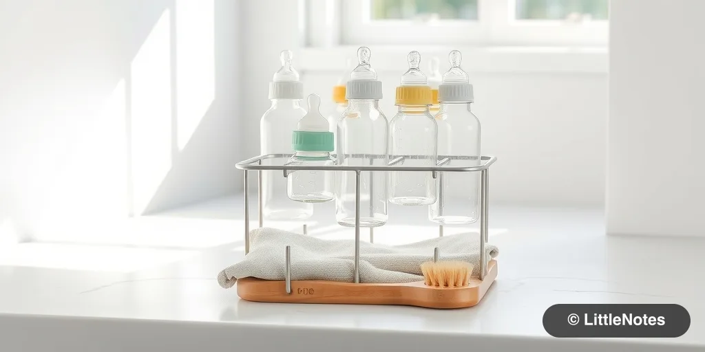 Air dry baby bottles for hygiene