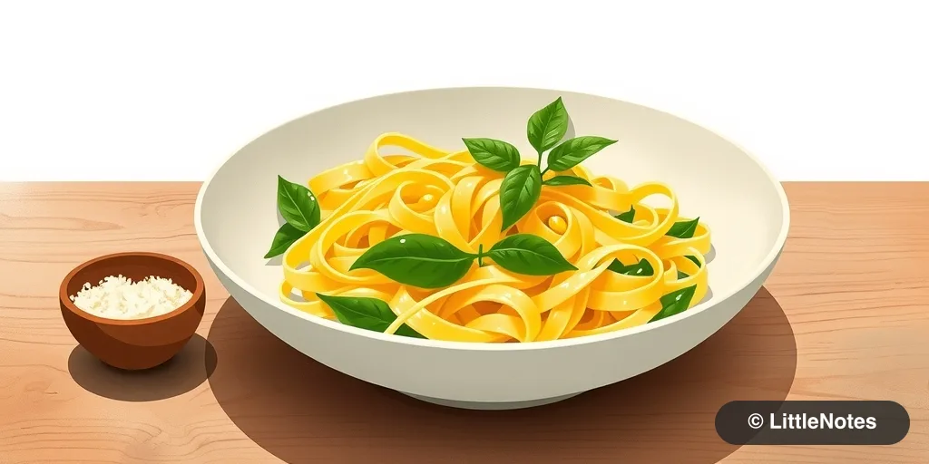 Use cream for quick vegetable pasta