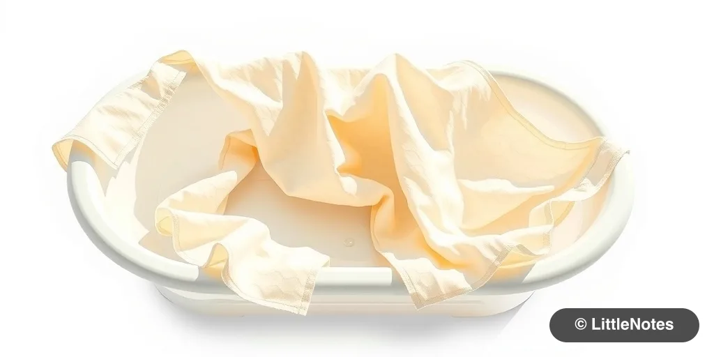 Use muslin cloths for bath comfort