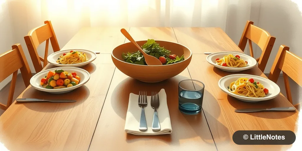 Establish family meal traditions