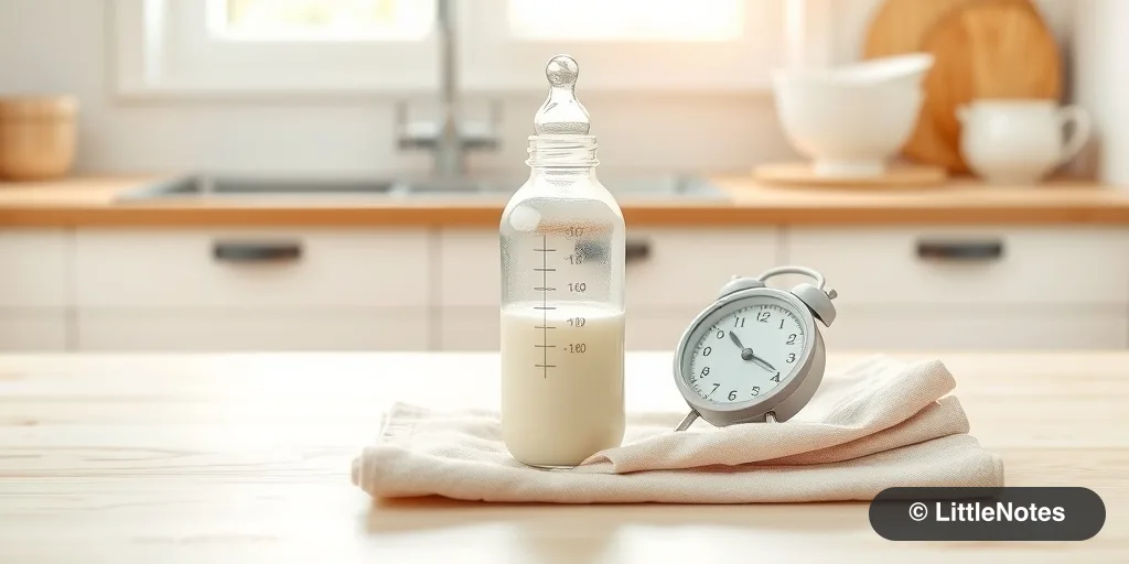 Manage formula feed timing and safety