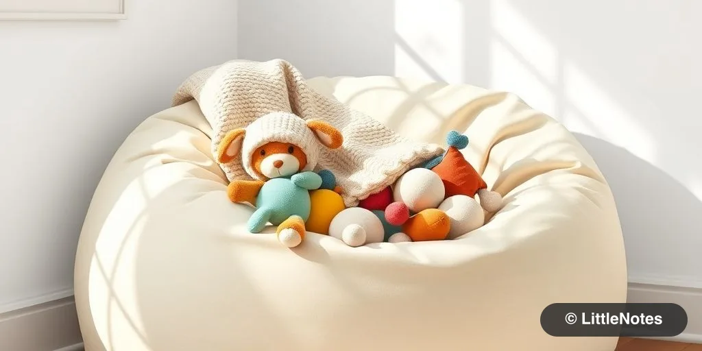 Store soft toys in bean bag covers