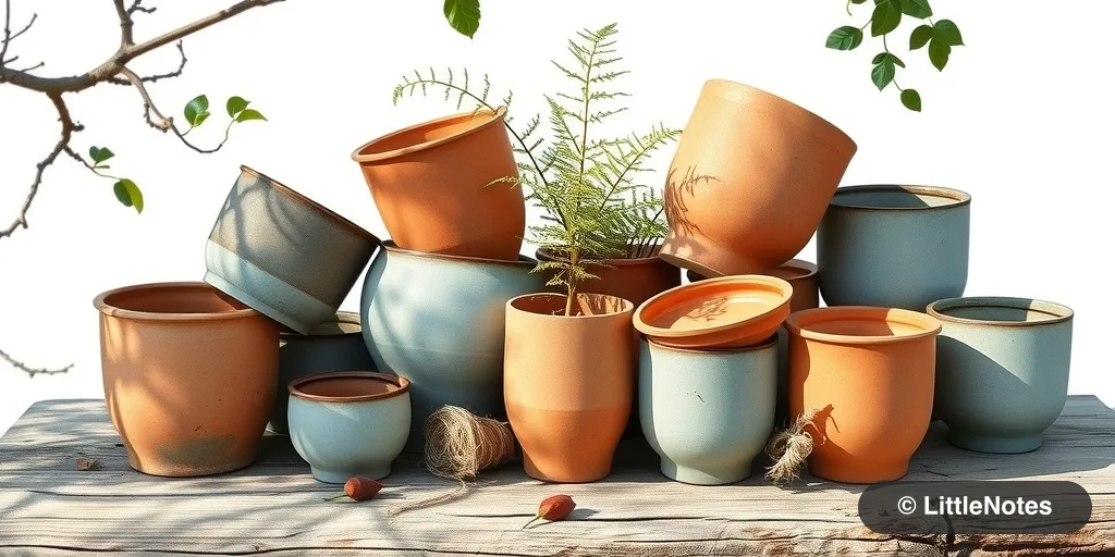 Use plant swap area for pots