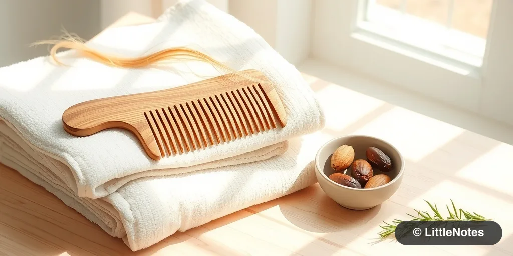 Illustration for Understanding Postpartum Hair Shedding