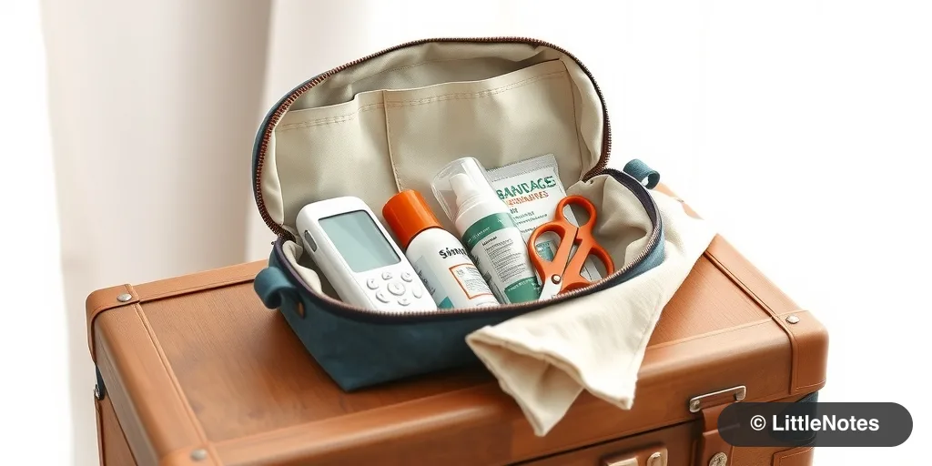 Illustration for Traveling with Toddlers: A Simplified First-Aid Checklist
