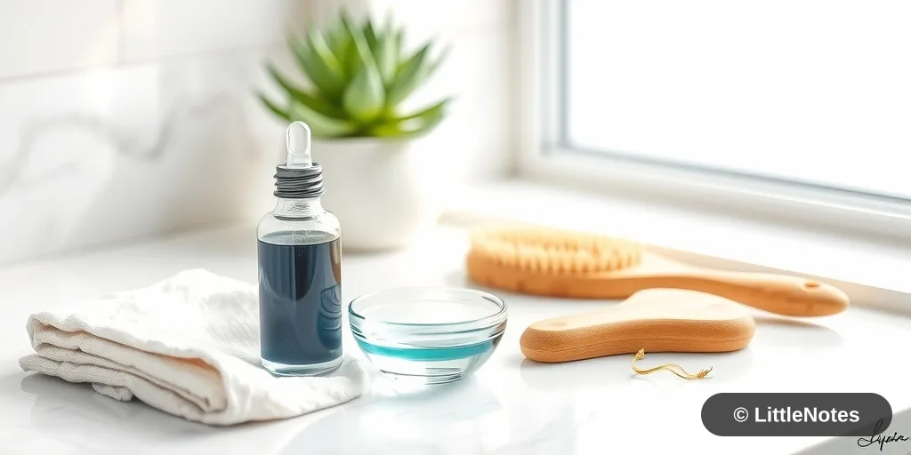 Illustration for Postpartum Hair Loss: When to Seek Professional Advice