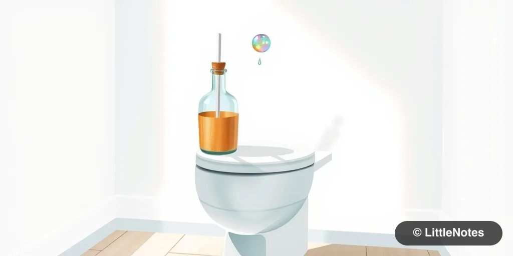 Blowing bubbles helps potty relaxation