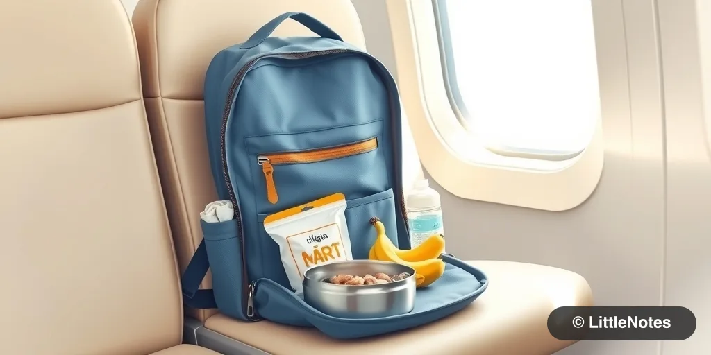 Illustration for The Ultimate Toddler Diaper Bag Checklist for Air Travel