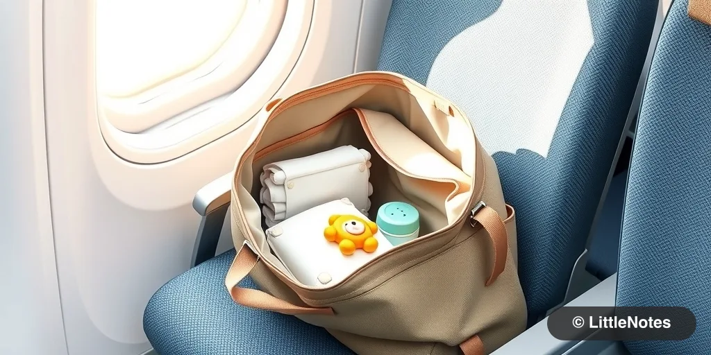 Illustration for The Ultimate Toddler Diaper Bag Checklist for Air Travel