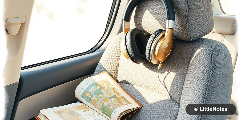 Use audio stories during travel
