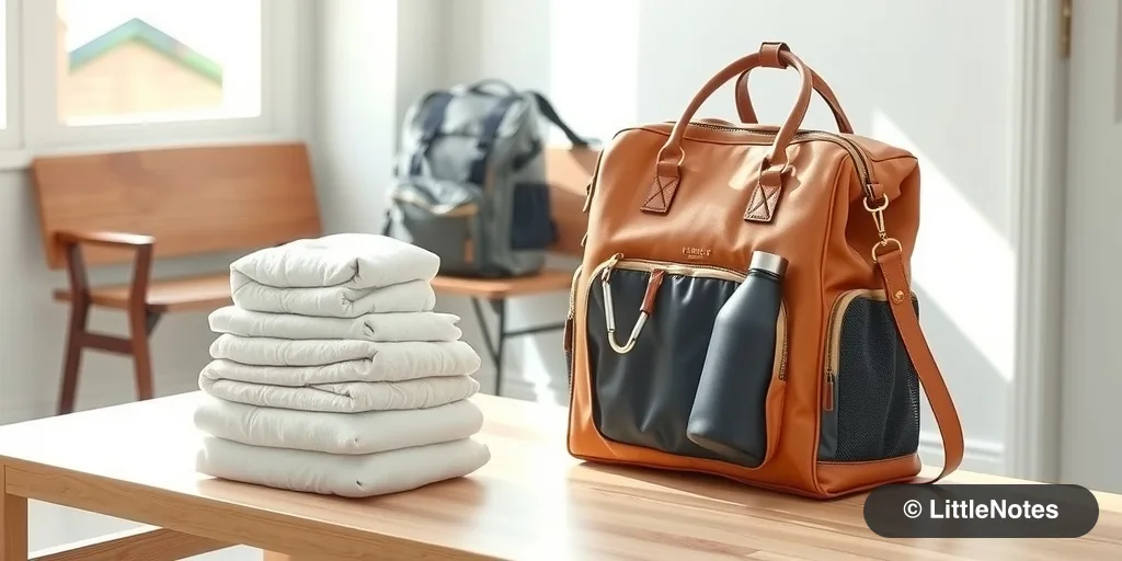 Illustration for Choosing the Right Diaper Bag: Style vs. Function