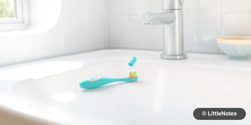 Illustration for The Toddler Brush-Off: Navigating Oral Care Independence