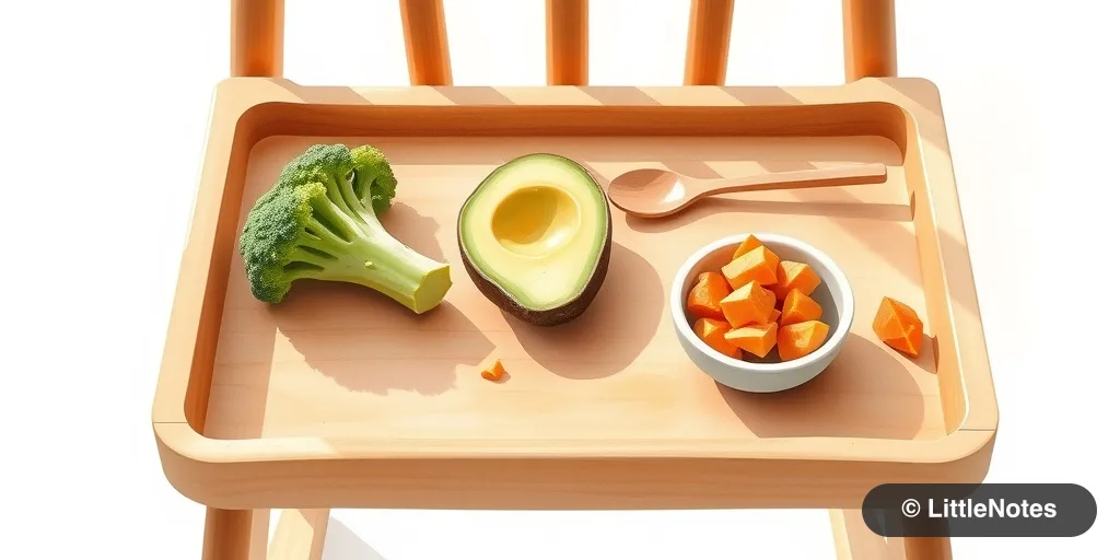 Illustration for Starting Solids: A Gentle, Stress-Free Guide for First-Time Parents