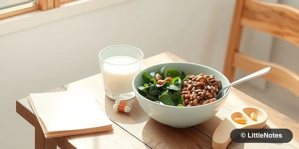 Illustration for Postpartum Recovery: The Truth About Iron & Calcium