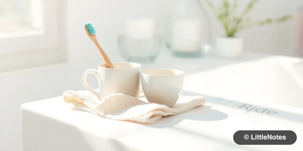 Illustration for Starting Oral Care: A Guide for First-Time Moms