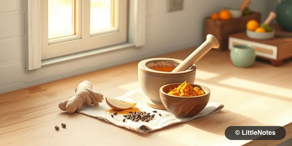 Using aromatics for baby's digestion