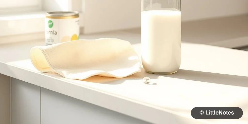 Illustration for Feeding Your Baby: A Note on Formula and Breastmilk